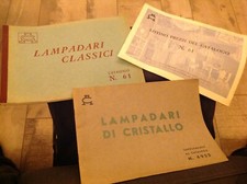 ANGELO CASOLI MILANO CATALOGO LAMPADARI 1961 MURANO MARIA TERESA CRISTALLO 