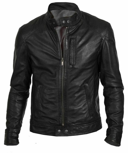 Giacca moto vera pelle - da,