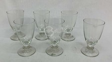 SET DI 6 CALICI ACQUA DI VETRO LE GOCCE G00010 ALTEZZA 15CM DIAMETRO 8CM CASA 