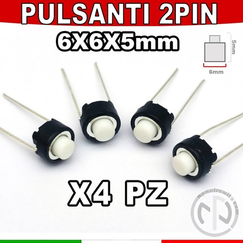 Micro pulsante pin 6x6x5 - micro,