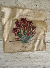 Vintage punto ago fiori in