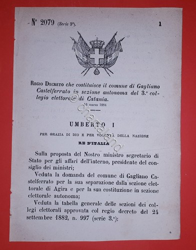 Decreto regno italia - decreto,
