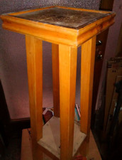 Tavolino telefono in legno di