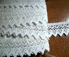 mr. 4,5 scampolo MERLETTO TRAMEZZO PIZZO A TOMBOLO  col BIANCO *  h. 3 cm