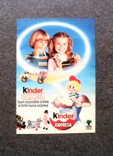 K968-Advertising Pubblicità- 1985 - KINDER SORPRESA , CIOCCOLATO AL LATTE