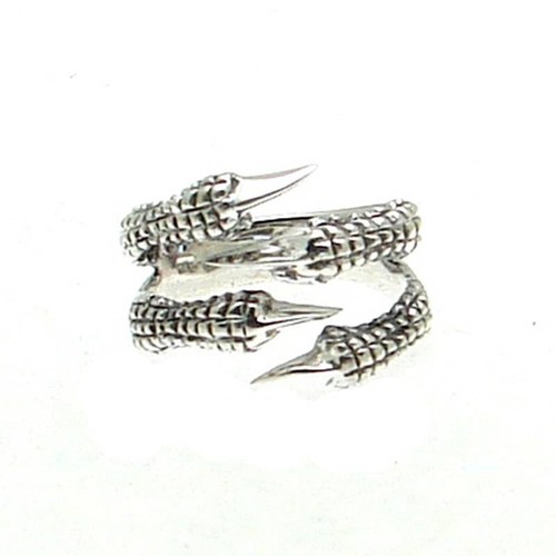 Anello drago 925 argento - anello,