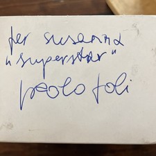 Paolo poli dedica autografo - paolo, e