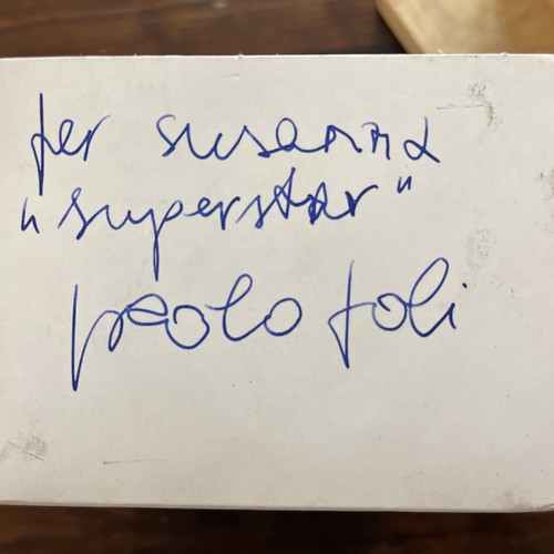 Paolo poli dedica autografo - paolo,