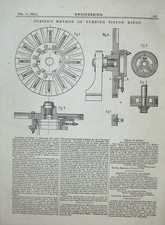 Old Antique Print 1876
