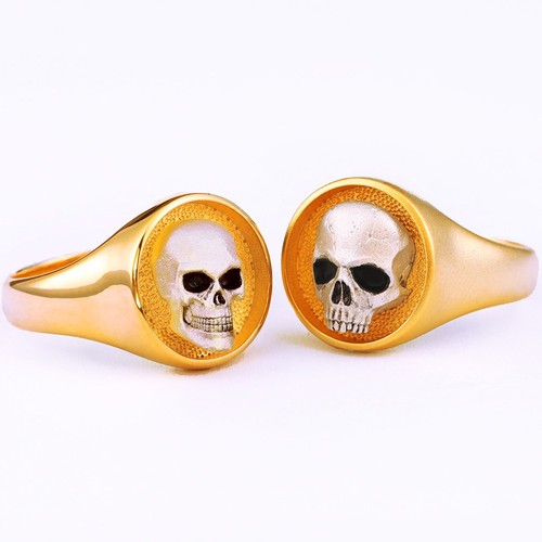 Anello antico testa morta