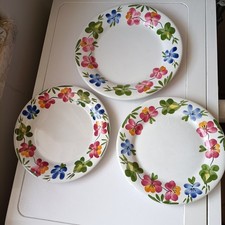 3 PIATTI (2 DOLCE+1 PIANO) RICHARD GINORI MONDOVÌ CERAMICA VINTAGE ANNI 60