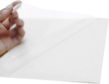 Fogli Adesivi Film PVC Vinile A4 Carta Trasparente per Stampante Inkjet (Traspar
