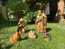 Nativita Pastori in Resina Presepe Napoletano 85 CM 5 PEZZI.