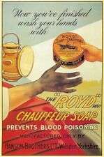 AZ56 Vintage Royd Chauffeur Sapone Classico Stampa Poster Pubblicitario Britannico A4/A3