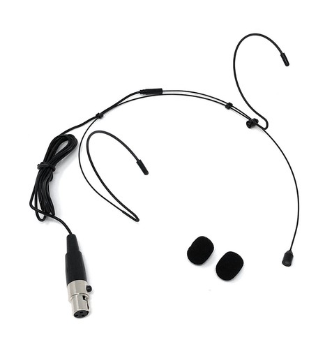 Microfono auricolare nero per