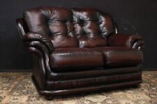 Bel Divano / Sofa / Chesterfield /Chester bergere 2 posti / pelle bordeaux / UK