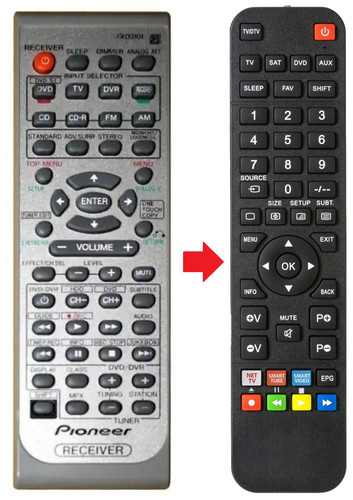 Telecomando adatto per - , pioneer