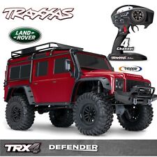 TRAXXAS # TRX82256-4-RED TRX-4 LR Defender Rot 1/10 Crawler RTR spazzolato senza clip