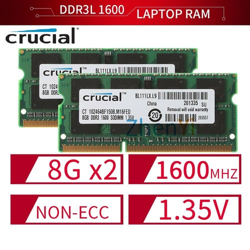 Crucial 16gb 8gb 4gb ddr3l - crucial, 2g