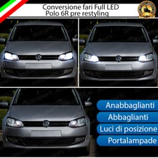 KIT FARI FULL LED VW POLO 6R ANABBAGLIANTI ABBAGLIANTI POSIZIONE CANBUS NO ERROR