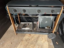 Barbecue a Gas 3 Bruciatori con Ruote -...