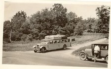 Foto d'epoca bus turistico
