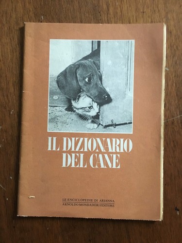 Libro dizionario del - libro, cane