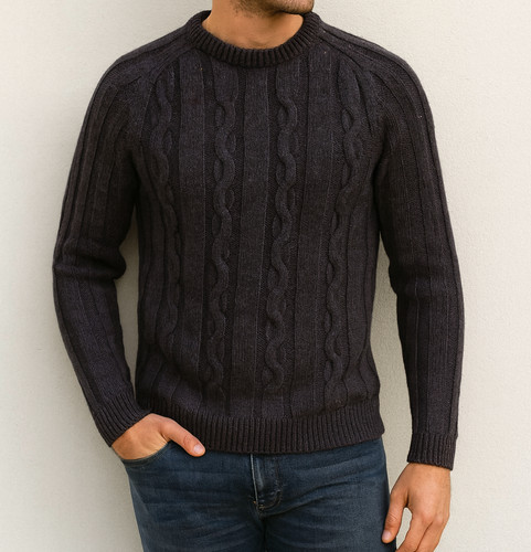 Maglione tomax coste - coste, grigio
