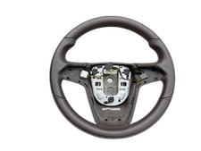 Volante in pelle marrone moka