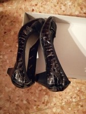 scarpe donna di vernice nera