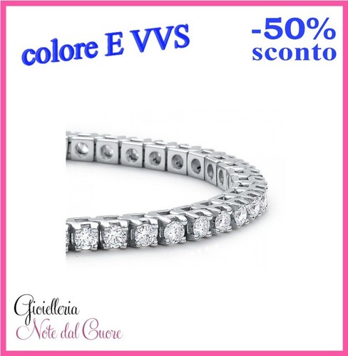 Bracciale tennis oro bianco - oro,