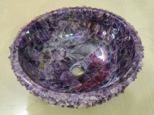 Lavabo geode ametista naturale - lavabo,