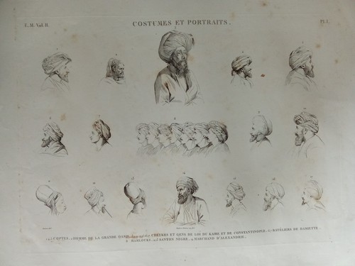 Egitto 1822 costumes - egitto,