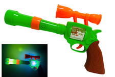 Pistola Giocattolo con Luci e Suoni 34 cm Revolver Bambini Far West Cow Boy