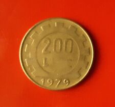200 LIRE 1979 ERRORE NON DEFINITA (TESTA PELATA - SENZA FIRMA - SENZA IR) [H179]
