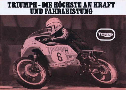 1973 triumph moto daytona - daytona, 500