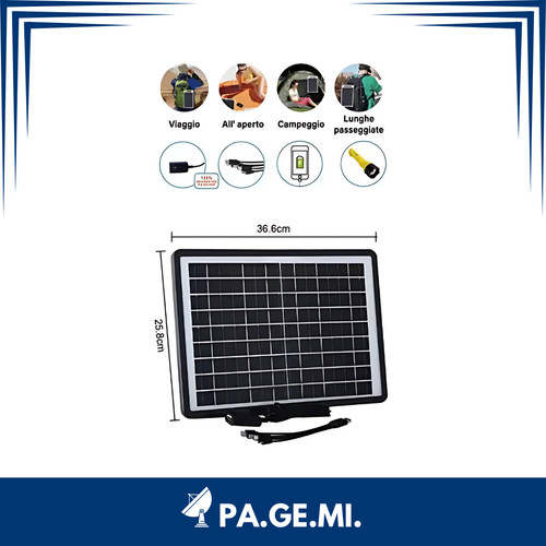 Pannello solare portatile usb - pannello,