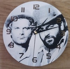 Orologio parete stampa 3D Bud Spencer e Terence Hill personalizzato a richiesta