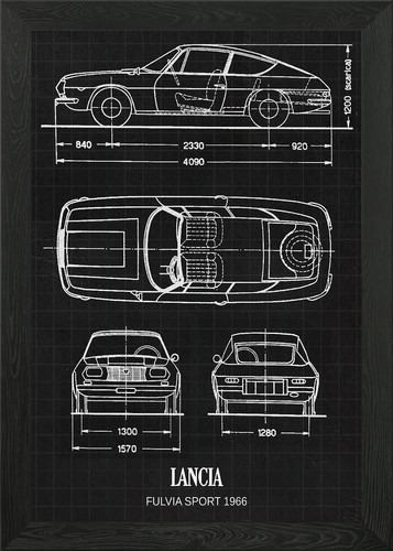 Quadro lancia fulvia sport - lancia,