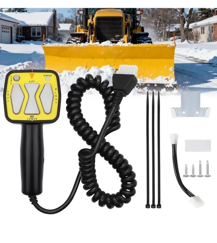 Snow plow blade hand - hand, held