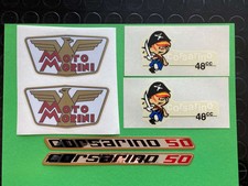 KIT COMPLETO DECALCOMANIE A SECCO + ADESIVI PER MOTO MORINI CORSARINO 50 SUPE...