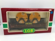 LGB 4002 Kabel-Union Flatbed con 2 cavi carica bobine gialle