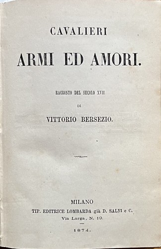 Bersezio vittorio cavalieri - bersezio,