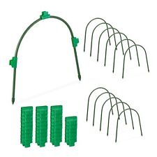 Relaxdays Archi per Tunnel Orto, Set da 12 con 40 Clip, per Serre e Letti (G6H)