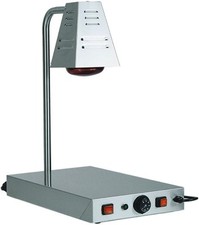 PIANO CALDO cm 33X58X68H ACCIAIO 1 lampada Infrarossi Professionale Mantenimento