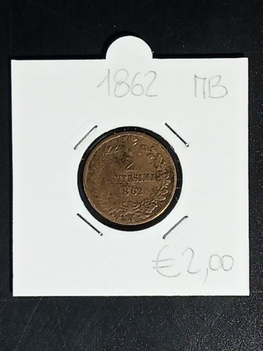 Moneta regno italia 1862 - moneta, 2