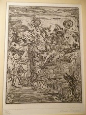 MACCARI  CIARROCCHI  OMICCIOLI 6 opere  acquaforte litografia 20 esemplari raro