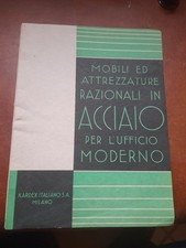 CATALOGO MOBILI DESIGN ANNI '50 ACCIAIO UFFICIO CARDEX no GIO PONTI JOE COLOMBO 
