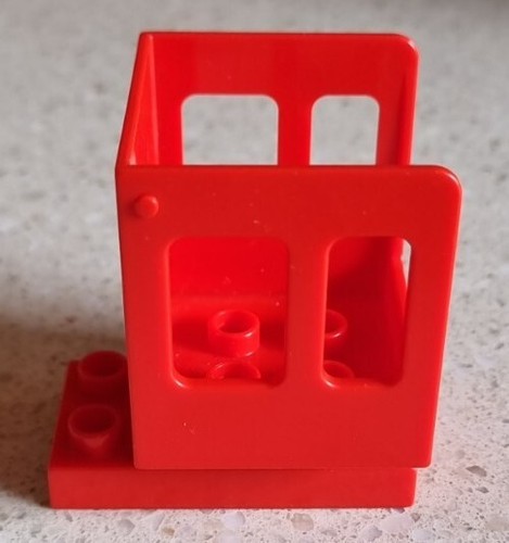 Cabina rossa locomotiva - cabina, lego
