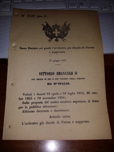 Regio decreto 1875 - decreto,